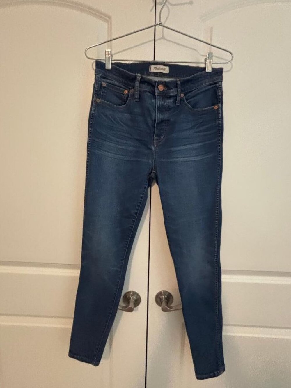 Madewell 9" High-Rise Skinny Jeans Size 30 Med Blue
